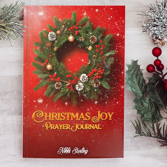 Christmas Joy Prayer Journal Daily Writing Notebook Holiday Gift Devotional - Picture 1 of 7